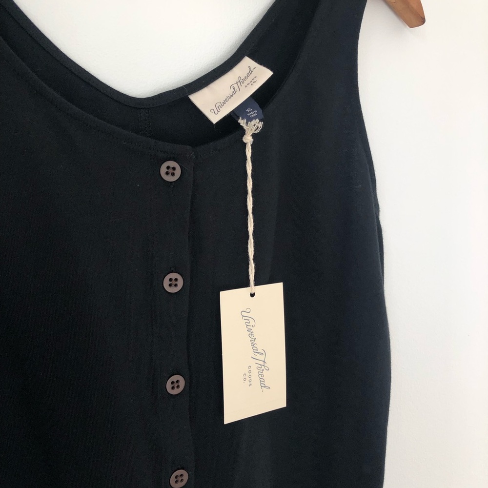 Universal Thread Black Button Front Tank Top - Picture 3 of 7